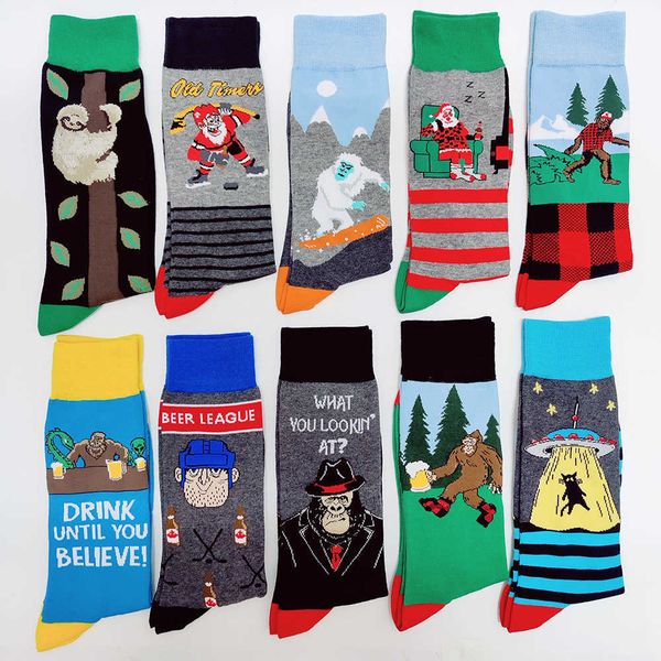 men's socks funny men socks combed cotton novelty dog polar bear penguin happy crazy flamingodinosaur hamster sock festival gift t22101, Black
men's socks funny men socks combed cotton novelty dog polar bear penguin happy crazy flamingodinosaur hamster sock festival gift t22101, Black