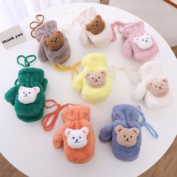3-8year autumn winter warm baby gloves solid color thicken kids gloves for girl boy soft plush children student mittens, White
3-8year autumn winter warm baby gloves solid color thicken kids gloves for girl boy soft plush children student mittens, White