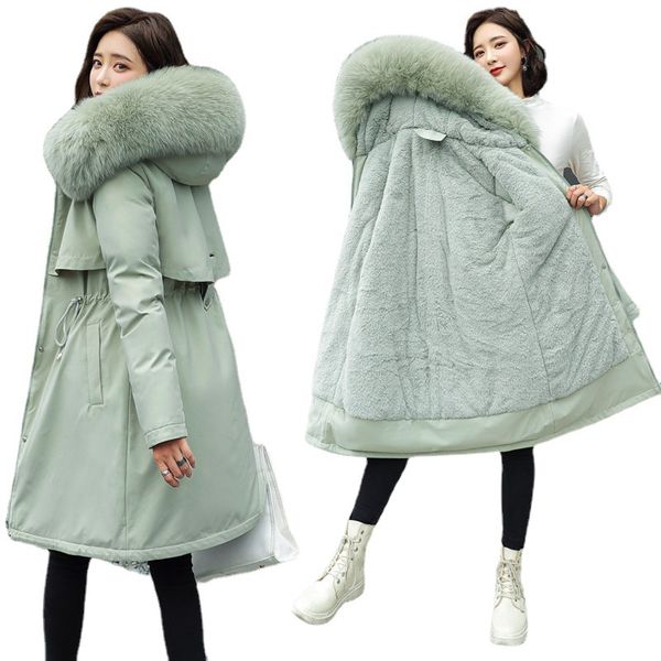 cotton liner parker parka fashion adjustable waist fur collar winter jacket women solid long hooded coats, Black
cotton liner parker parka fashion adjustable waist fur collar winter jacket women solid long hooded coats, Black