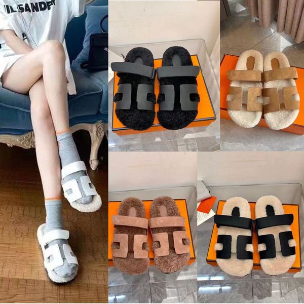 2022 designer women bedroom home leather slides slippers classic luxury sole wool fluffy furry sandals spring autumn ladys slides flat slipp, Black
2022 designer women bedroom home leather slides slippers classic luxury sole wool fluffy furry sandals spring autumn ladys slides flat slipp, Black