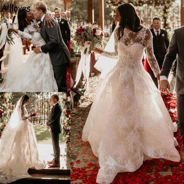2023 long sleeves wedding dresses bridal gown beach country lace applique jewel neck tulle a line custom made plus size vestido de novia, White
2023 long sleeves wedding dresses bridal gown beach country lace applique jewel neck tulle a line custom made plus size vestido de novia, White