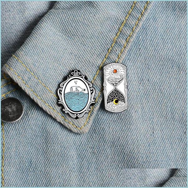 pins brooches magic mirror enamel pin simple sun and moon hourglass time passed badge brooches shirt jackets bag lapel jewelry frie dh5yn, Gray
pins brooches magic mirror enamel pin simple sun and moon hourglass time passed badge brooches shirt jackets bag lapel jewelry frie dh5yn, Gray