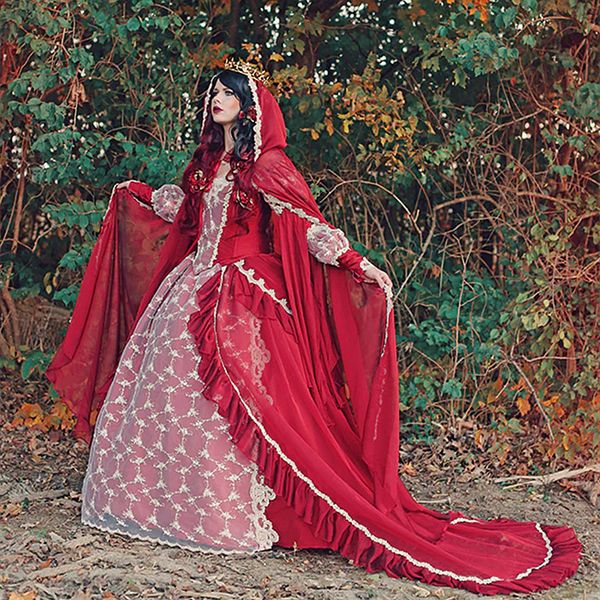 fantasy sleeping beauty wedding dress with cap long sleeve court train 2023 winter vintage country bride ball gown lace applique beaded masq, White 
fantasy sleeping beauty wedding dress with cap long sleeve court train 2023 winter vintage country bride ball gown lace applique beaded masq, White