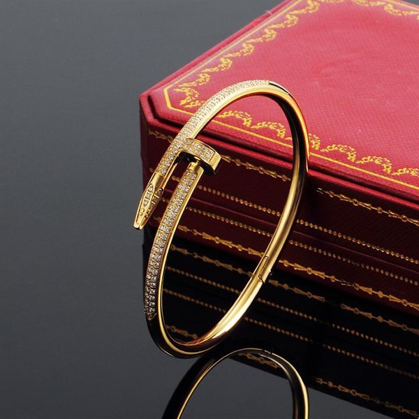 2022-classic bangles gold silver nail bracelet titanium steel cuff bangle nlay diamond bracelets womens mens love jewelry gift c80009 w252g, Black
2022-classic bangles gold silver nail bracelet titanium steel cuff bangle nlay diamond bracelets womens mens love jewelry gift c80009 w252g, Black