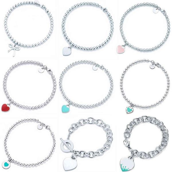 100% 925 sterling silver original tiff heart shaped pendant bracelet jewelry charm brand design for women fine jewelry gift h1115325o, Black
100% 925 sterling silver original tiff heart shaped pendant bracelet jewelry charm brand design for women fine jewelry gift h1115325o, Black