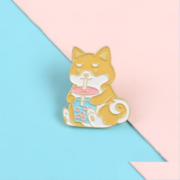 pins brooches dog animal enamel pin brooches for women cute akita badge drinking milk tea cartoon lapel clothes backpack jewelry gi dhqcy, Gray
pins brooches dog animal enamel pin brooches for women cute akita badge drinking milk tea cartoon lapel clothes backpack jewelry gi dhqcy, Gray