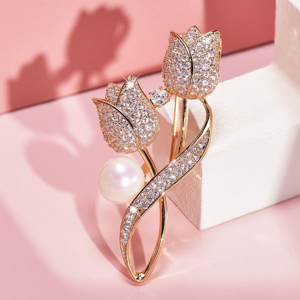 crystal pearl brooch for women's exquisite luxury suits jewelry accessories buckle gold silver brooches pins lady, Gray
crystal pearl brooch for women's exquisite luxury suits jewelry accessories buckle gold silver brooches pins lady, Gray