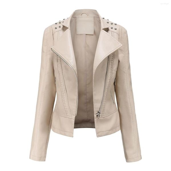 women's leather black jacket women 2022 rivet motorcycle zipper ladies fashion slim spring autumn brown
women's leather black jacket women 2022 rivet motorcycle zipper ladies fashion slim spring autumn brown