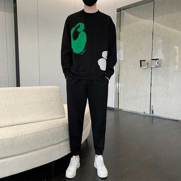 men's tracksuits plus size xl autumn two pieces set long sleeve sweatshirt sweatpants fashion mens trendy tracksuit sports suit g221011, Gray
men's tracksuits plus size xl autumn two pieces set long sleeve sweatshirt sweatpants fashion mens trendy tracksuit sports suit g221011, Gray