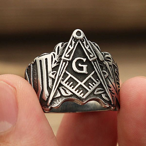 cluster rings classic vintage masonic letter ring for men women 316l stainless steel mason masonic g rings amulet jewelry gift wholesale l22, Golden;silver
cluster rings classic vintage masonic letter ring for men women 316l stainless steel mason masonic g rings amulet jewelry gift wholesale l22, Golden;silver