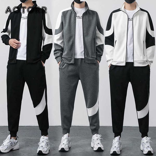 men's tracksuits sweatshirts set men winter warm fashion jogger tracksuit solid stand collar sweatshirt casual pieces sports suits g221, Gray
men's tracksuits sweatshirts set men winter warm fashion jogger tracksuit solid stand collar sweatshirt casual pieces sports suits g221, Gray