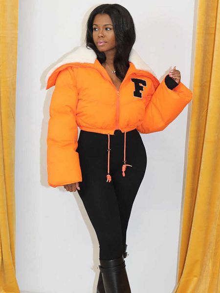women's down parkas 2022 winter new women cotton padded fashion loose thicken rhombus puff jacket y2k streetwear crop coat trendy whole, Black
women's down parkas 2022 winter new women cotton padded fashion loose thicken rhombus puff jacket y2k streetwear crop coat trendy whole, Black