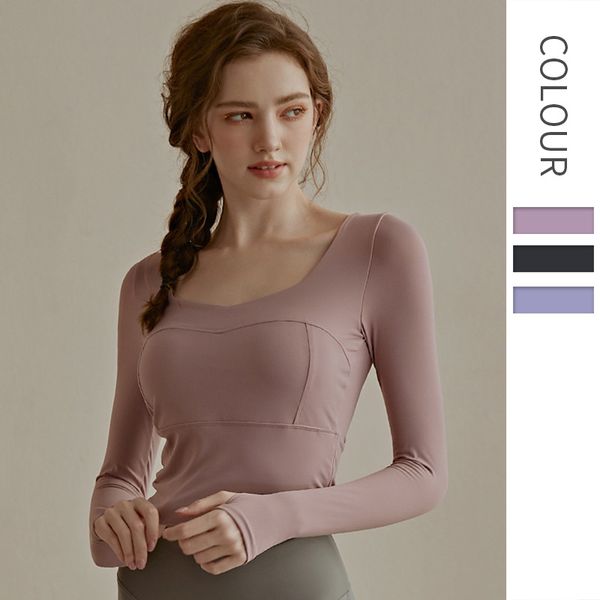 womens yoga clothes long sleeve tights sports beautiful back quick dry breathable running fitness clothing, Gray
womens yoga clothes long sleeve tights sports beautiful back quick dry breathable running fitness clothing, Gray
