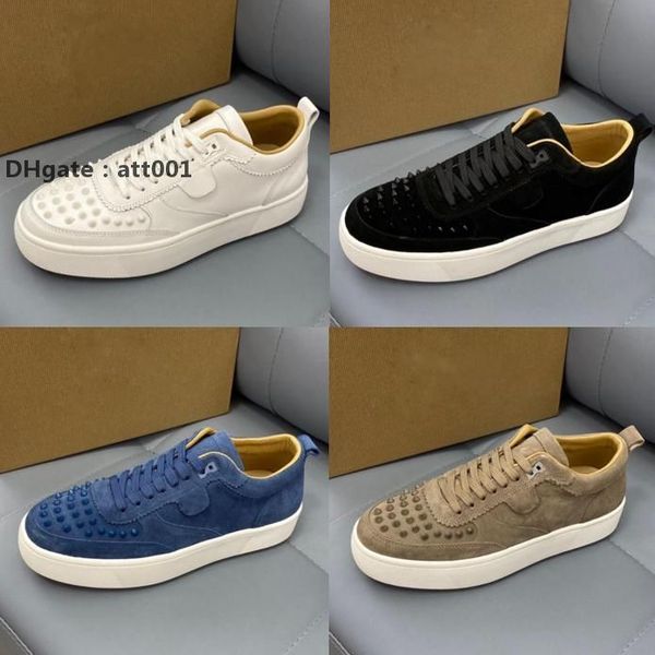 red-bottoms christians red men women casual shoes spikes platform designer sneakers suede leather splicing trainers all-match sneaker ip dpt, Black
red-bottoms christians red men women casual shoes spikes platform designer sneakers suede leather splicing trainers all-match sneaker ip dpt, Black