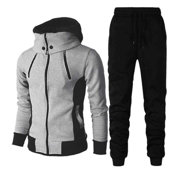 men's tracksuits casual men zipper jacket two piece set autumn winter high callor hoodie pant sportswear male warm tracksuit size sxl g, Gray
men's tracksuits casual men zipper jacket two piece set autumn winter high callor hoodie pant sportswear male warm tracksuit size sxl g, Gray
