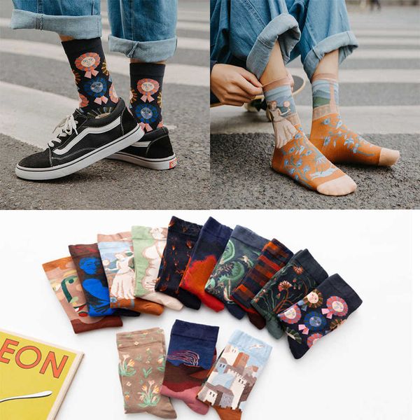 men's socks new art retro skateboard personality autumn and winter abstract cartoon men and women in tube pure cotton sports trendy soc, Black
men's socks new art retro skateboard personality autumn and winter abstract cartoon men and women in tube pure cotton sports trendy soc, Black