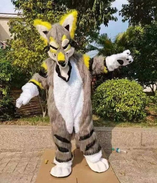 professional long haired husky dog wolf fox mascot costume halloween fursuit cartoon outfits party dress, Red;yellow
professional long haired husky dog wolf fox mascot costume halloween fursuit cartoon outfits party dress, Red;yellow