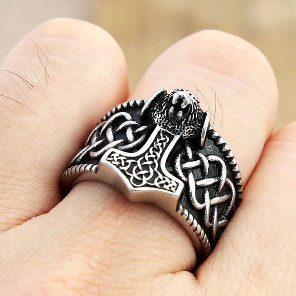 cluster rings men vintage gold/silver color celtics spiral knot ring stainless steel thor's hammer nordic viking rings fashion jewelry, Golden;silver
cluster rings men vintage gold/silver color celtics spiral knot ring stainless steel thor's hammer nordic viking rings fashion jewelry, Golden;silver