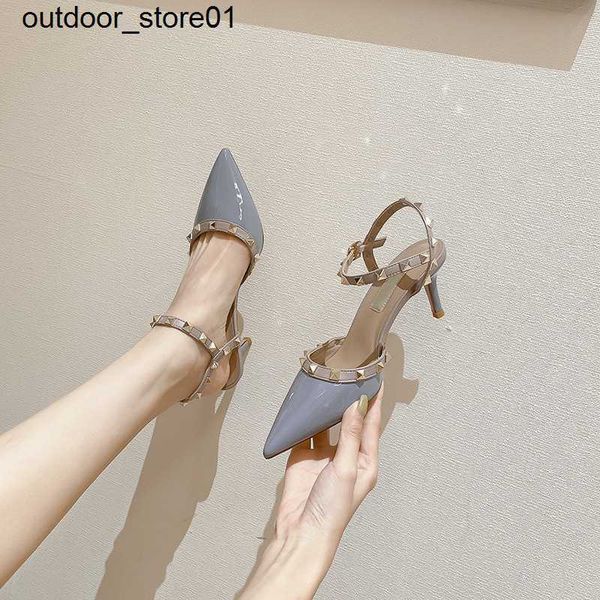 designer sandals dress shoes luxury brand high heel sandal women versatile summer riveted slotted single sneakers with pointed toes valentin, Black
designer sandals dress shoes luxury brand high heel sandal women versatile summer riveted slotted single sneakers with pointed toes valentin, Black