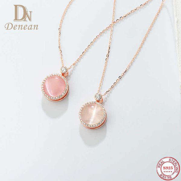 pendant necklaces denean s925 sterling silver pink white opal necklace rotatable round pendant for woman fashion luxury jewelry accessories
pendant necklaces denean s925 sterling silver pink white opal necklace rotatable round pendant for woman fashion luxury jewelry accessories