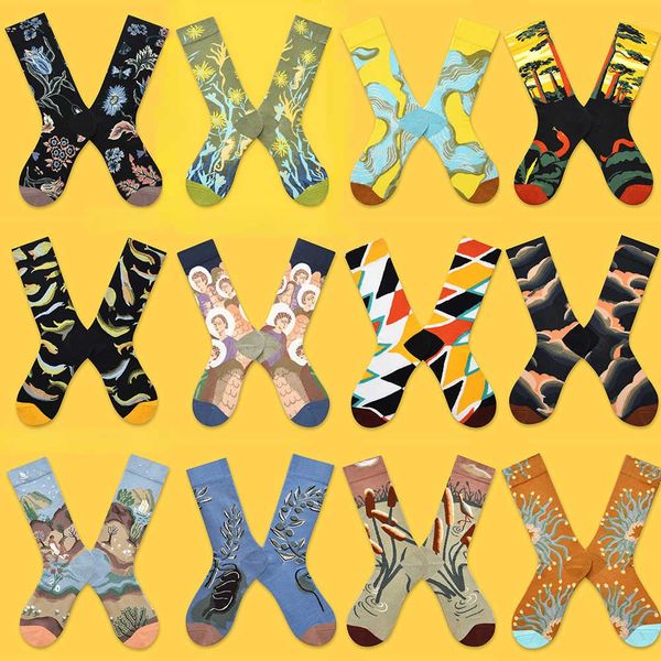men's socks autumn and winter new socks women's french forest plant series high tube tide autumn heart t221011, Black
men's socks autumn and winter new socks women's french forest plant series high tube tide autumn heart t221011, Black
