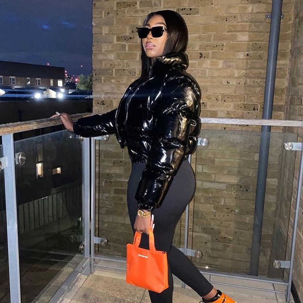 women's down parkas solid jacket for women harajuku 2021 autumn puffer cotton-padded zip-up coat puff sleeve turtleneck high street clo, Black
women's down parkas solid jacket for women harajuku 2021 autumn puffer cotton-padded zip-up coat puff sleeve turtleneck high street clo, Black
