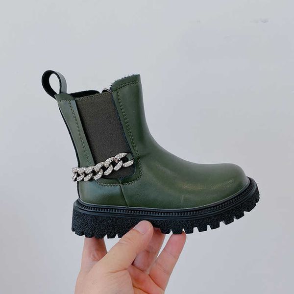 boots girls 2021 autumn winter kids chelsea ankle metal chain rhinestone children fashion shoes classic soft sole platform y2210, Black;grey
boots girls 2021 autumn winter kids chelsea ankle metal chain rhinestone children fashion shoes classic soft sole platform y2210, Black;grey
