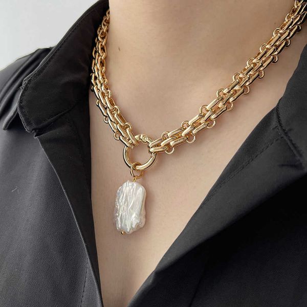 pendant necklaces peri'sbox large square natural freshwater pearl pendant chunky chain necklace for women vintage elegant baroque pearl, Silver
pendant necklaces peri'sbox large square natural freshwater pearl pendant chunky chain necklace for women vintage elegant baroque pearl, Silver