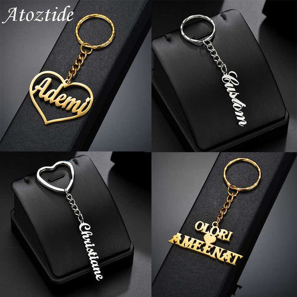 key rings atoztide fashion personalizd keychain pendant stainless steel heart name gold color nameplate for women men jewelry charm gift l22, Slivery;golden
key rings atoztide fashion personalizd keychain pendant stainless steel heart name gold color nameplate for women men jewelry charm gift l22, Slivery;golden