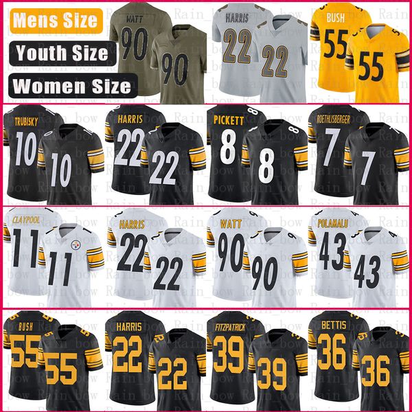 george pickens steeleres football jersey najee harris kenny pickett t.j. watt pat freiermuth minkah fitzpatrick chris boswell diontae johnso, Black;red
george pickens steeleres football jersey najee harris kenny pickett t.j. watt pat freiermuth minkah fitzpatrick chris boswell diontae johnso, Black;red