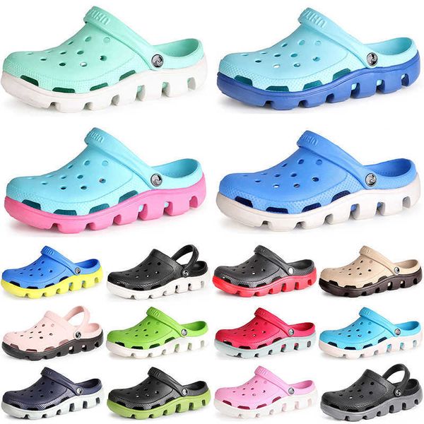 2022 waterproof summer hole shoes slippers women's soft-soled outer wear half-drag nurse sandals thick-soled men women four contrasting, Black
2022 waterproof summer hole shoes slippers women's soft-soled outer wear half-drag nurse sandals thick-soled men women four contrasting, Black