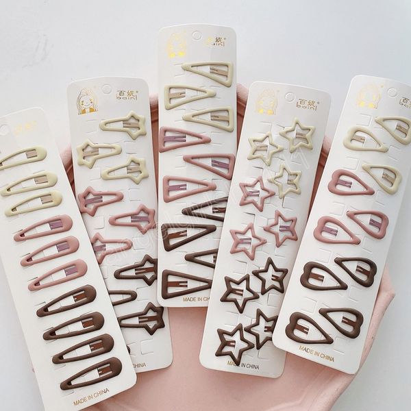 10pcs frosted simple hairpins for girls star oval triangle square hair clips kids korean milk color hair clips, Slivery;white
10pcs frosted simple hairpins for girls star oval triangle square hair clips kids korean milk color hair clips, Slivery;white