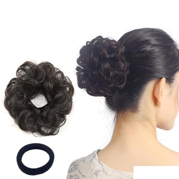 human chignons curly wavy updo hair bun extensions donut scrunchy hairpieces natural for women kids ponytail drop delivery 2021 prod dh5mf, Black
human chignons curly wavy updo hair bun extensions donut scrunchy hairpieces natural for women kids ponytail drop delivery 2021 prod dh5mf, Black