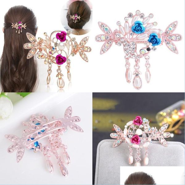 hair clips barrettes women crystal rhinestone crab clip barrettes lady peacock rose butterfly pattern fashion alloy hairclip versa dhwyp, Golden;silver
hair clips barrettes women crystal rhinestone crab clip barrettes lady peacock rose butterfly pattern fashion alloy hairclip versa dhwyp, Golden;silver