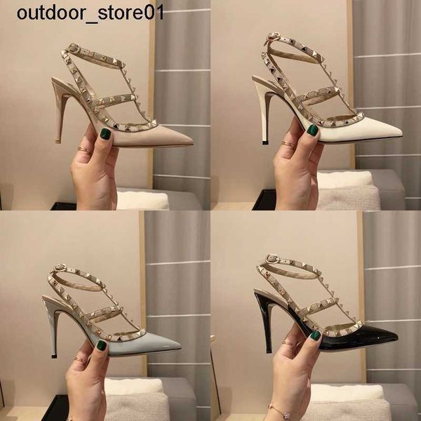 designer sandals luxury high heels thin heel buckle sandal women summer leather pointed rivet slippers valentinoe''valentinoity yx, Black
designer sandals luxury high heels thin heel buckle sandal women summer leather pointed rivet slippers valentinoe''valentinoity yx, Black