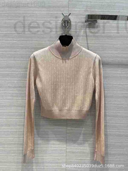 women's knits & tees designer autumn and winter 2022 new style small high collar short ice silk knitwear women's casual slim long, White
women's knits & tees designer autumn and winter 2022 new style small high collar short ice silk knitwear women's casual slim long, White