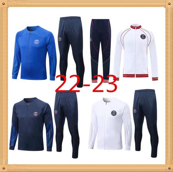 22-23 paris training kit tracksuit long pull zipper jacket survetement 2022-2023 chandal futbol mbappe football soccer psgs training suit se, Black
22-23 paris training kit tracksuit long pull zipper jacket survetement 2022-2023 chandal futbol mbappe football soccer psgs training suit se, Black