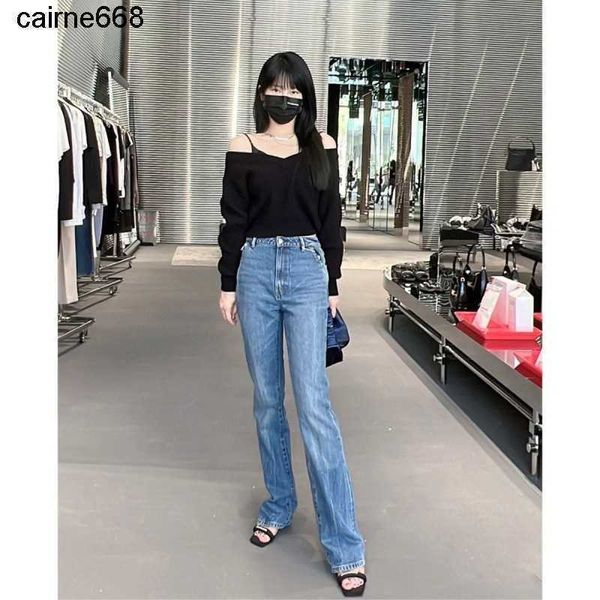 women designer alexanders medium waist nine point jeans autumn new full body wash old craft wangs, Blue
women designer alexanders medium waist nine point jeans autumn new full body wash old craft wangs, Blue