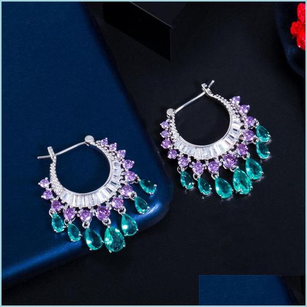 dangle chandelier zircons elegant purple blue cz crystal dangle water drop tassel hoop earrings fashion bridal wedding boho jewelr dhfwr, Silver
dangle chandelier zircons elegant purple blue cz crystal dangle water drop tassel hoop earrings fashion bridal wedding boho jewelr dhfwr, Silver