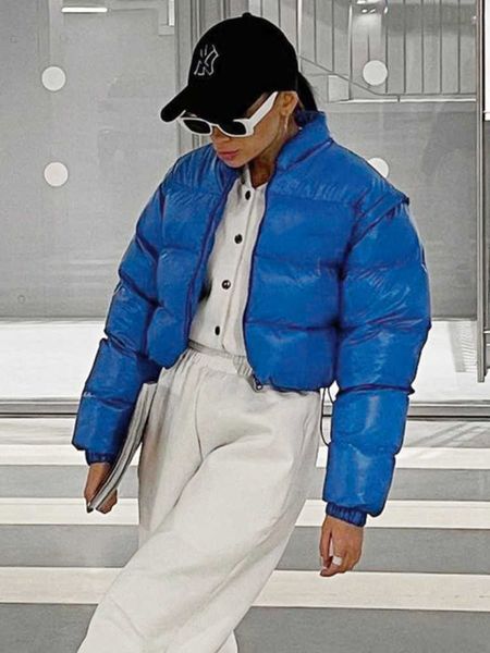 women's down parkas fashion zipper detachable sleeves puffer coats blue jackets women 2022 winter casual stand collar thick warm outwea, Black
women's down parkas fashion zipper detachable sleeves puffer coats blue jackets women 2022 winter casual stand collar thick warm outwea, Black