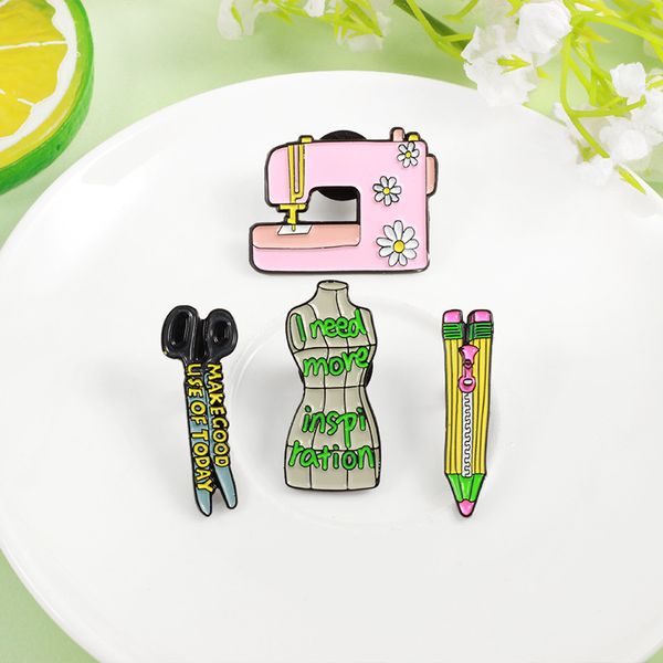 creative tailor supplies brooches 4pcs /set cartoon brooch for women scissors sewing machine model brush badge letter pins jewelry, Gray
creative tailor supplies brooches 4pcs /set cartoon brooch for women scissors sewing machine model brush badge letter pins jewelry, Gray