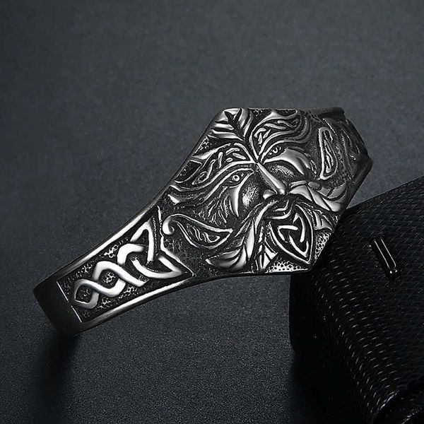cluster rings vintage norse viking warrior bangle for men stainless steel personality fashion jewelry punk celtic knot biker bracelet gifts, Golden;silver
cluster rings vintage norse viking warrior bangle for men stainless steel personality fashion jewelry punk celtic knot biker bracelet gifts, Golden;silver