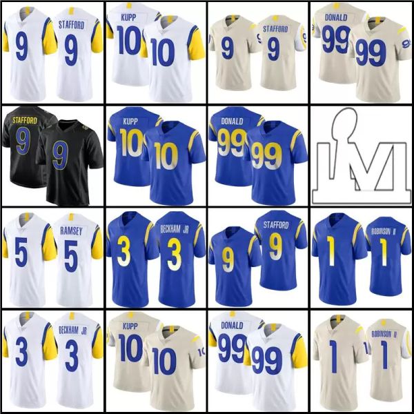college wear 10 cooper kupp 9 matthew stafford 99 aaron donald jerseys football 5 jalen ramsey 1 allen robinson ii 3 odell beckham jr. jerse, Black
college wear 10 cooper kupp 9 matthew stafford 99 aaron donald jerseys football 5 jalen ramsey 1 allen robinson ii 3 odell beckham jr. jerse, Black