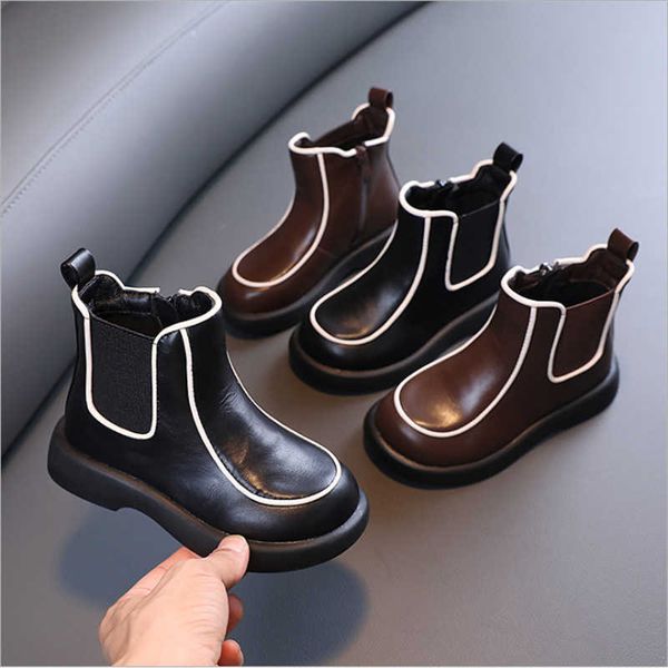 boots 2021 new autumn children genuine leather soft sole zip side kids ankle waterproof girls boys rubber l221011, Black;grey
boots 2021 new autumn children genuine leather soft sole zip side kids ankle waterproof girls boys rubber l221011, Black;grey