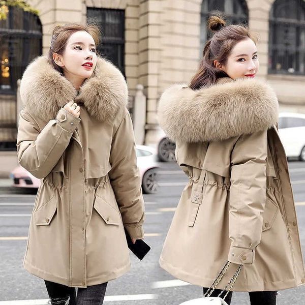women's down parkas 2021 new women's coat winter jacket hooded long thick warm cotton padded parkas female fleece inside liner jac, Black
women's down parkas 2021 new women's coat winter jacket hooded long thick warm cotton padded parkas female fleece inside liner jac, Black