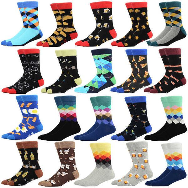men's socks men funny socks diamond pattern argyle party dress cotton tube geometric puzzle happy business casual sock for women t22101, Black
men's socks men funny socks diamond pattern argyle party dress cotton tube geometric puzzle happy business casual sock for women t22101, Black