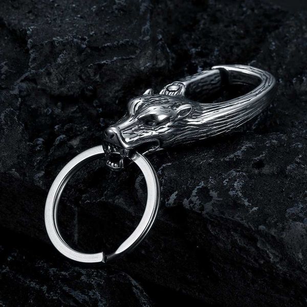 key rings norse vikings wolf head keychain charms ragnar lothbrok metal keychains for man women stainless steel fashion jewelry gift l221010, Slivery;golden
key rings norse vikings wolf head keychain charms ragnar lothbrok metal keychains for man women stainless steel fashion jewelry gift l221010, Slivery;golden