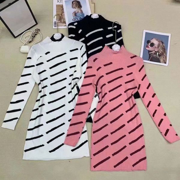 women designer casual dresses party letter print knitted birthday dress with long sleeve knitted hip skirt womens x7y7#, Black;gray
women designer casual dresses party letter print knitted birthday dress with long sleeve knitted hip skirt womens x7y7#, Black;gray