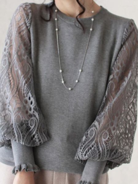 women's sweaters lace patchwork women japan style lantern sleeve vintage pull femme autumn winter elegant sueter mujer, White;black
women's sweaters lace patchwork women japan style lantern sleeve vintage pull femme autumn winter elegant sueter mujer, White;black