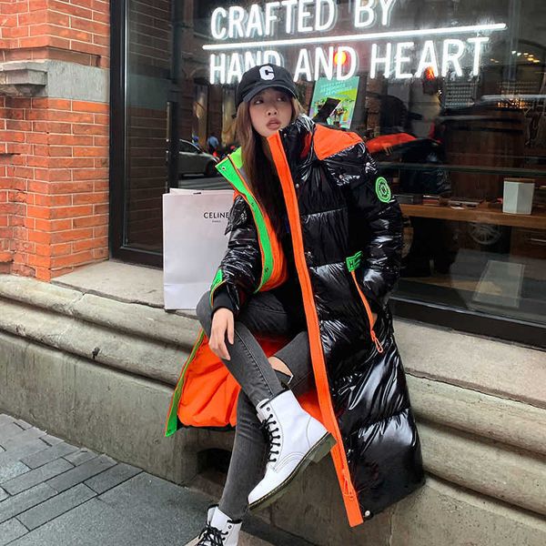 women's down parkas jackets outerwear long knee cotton korean padded clothes hooded new women's winter long thickened dents coats, Black
women's down parkas jackets outerwear long knee cotton korean padded clothes hooded new women's winter long thickened dents coats, Black